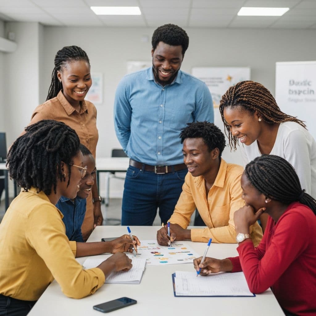 Zimbabwean professionals learning together
